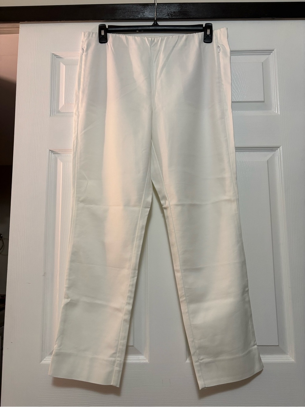 J. Jill White Cotton Essential Stretch Pants 16